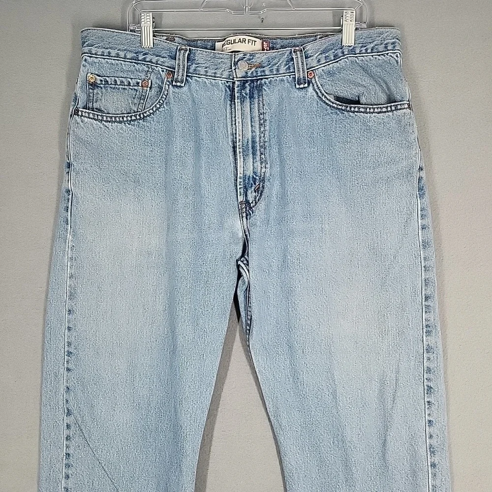 Levi's 505‎ Jeans Men's 38x29 Blue Cotton Denim Regular Fit Straight Leg Casual